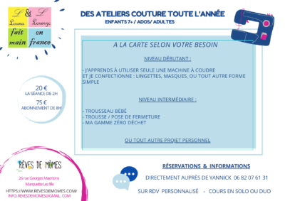 Carte atelier "Couture/Tricot" – Image 2