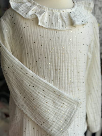 Chemise et Robe en double gaze (avec ou sans paillette)