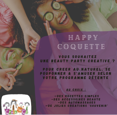 Ateliers HAPPY COQUETTE DIY/ Craienco  / Ados 8-14 ans